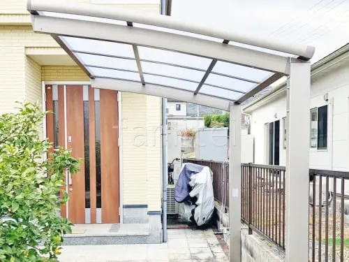 サイクルポート 自転車バイク屋根 LIXIL ネスカR ミニ アール屋根