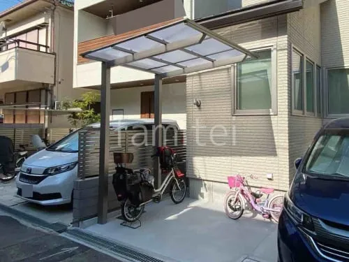 サイクルポート 自転車バイク屋根 LIXIL ネスカＦ フラット屋根