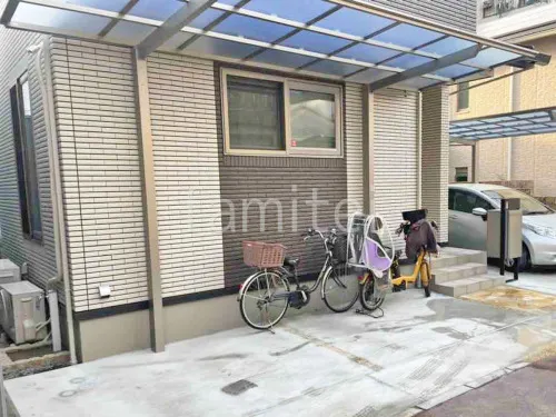 サイクルポート 自転車バイク屋根 LIXIL ネスカＦ フラット屋根