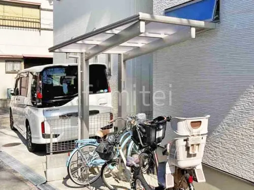 サイクルポート 自転車バイク屋根 YKKAP エフルージュ FIRST フラット屋根