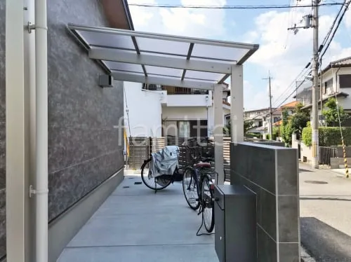 サイクルポート 自転車バイク屋根 YKKAP エフルージュ FIRST フラット屋根