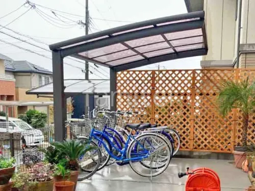 サイクルポート 自転車バイク屋根 LIXIL ネスカＲ アール屋根