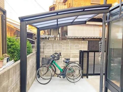 サイクルポート 自転車バイク屋根 LIXIL ネスカR ミニ アール屋根