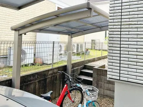 サイクルポート 自転車バイク屋根 LIXIL ネスカR ミニ アール屋根