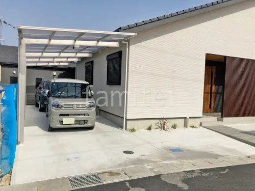カーポート２台(縦) 連棟 YKKAP エフルージュ FIRST フラット屋根