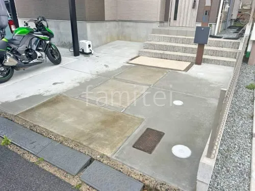 玄関アプローチ 土間コンクリート