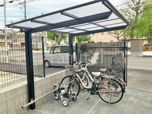 サイクルポート 自転車バイク屋根 LIXIL ネスカF ミニ フラット屋根