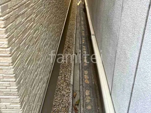 犬走り ジャミ敷き 防草シート加工