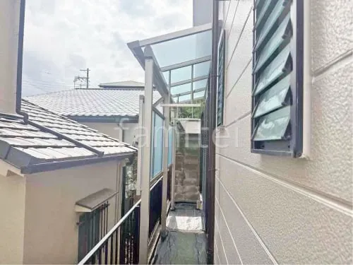 １階テラス屋根 （雨除け） YKKAP ソラリアF フラット屋根 スタンダード 壁付