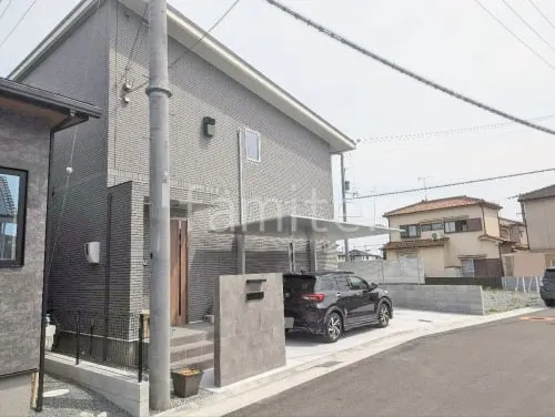 新築シンプル オープン外構