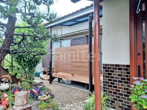 １階テラス屋根 （雨除け） YKKAP ソラリアR アール屋根 スタンダード 壁付