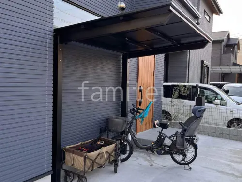 サイクルポート 自転車バイク屋根 LIXIL ネスカF ミニ フラット屋根