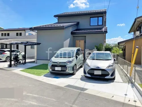 新築シンプル オープン外構