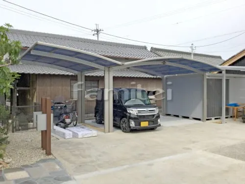人気商品は 洗濯干し屋根 三協アルミ F型フラット 1階用 カバー無 セパーネ 物干し竿、ロープ