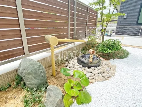 和風坪庭の外構施工例（現場番号：38601） - ファミリー庭園和歌山店