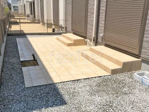タイルデッキ 壁1面 LIXIL パセオ ベーシック テラコッタ風の外