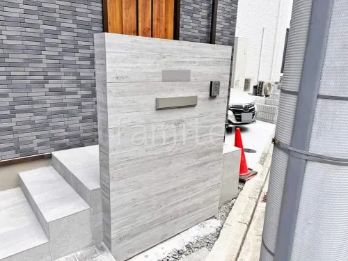 【お気に入り】 タカショー タイル門柱 セラ の外構施工例 門柱セット ウォール 扇風機・サーキュレーター