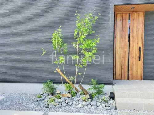シンボルツリー 落葉樹 アオダモ 植栽の外構施工例(現場番号:46968) - ファミリー庭園