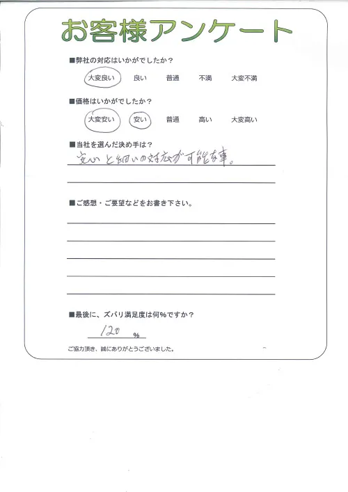 お客様レビュー