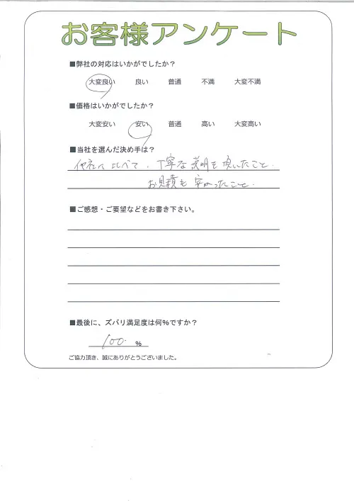 お客様レビュー