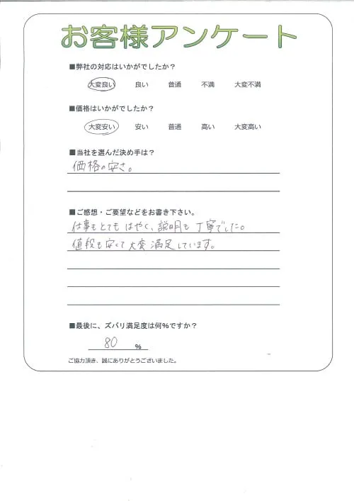 お客様レビュー