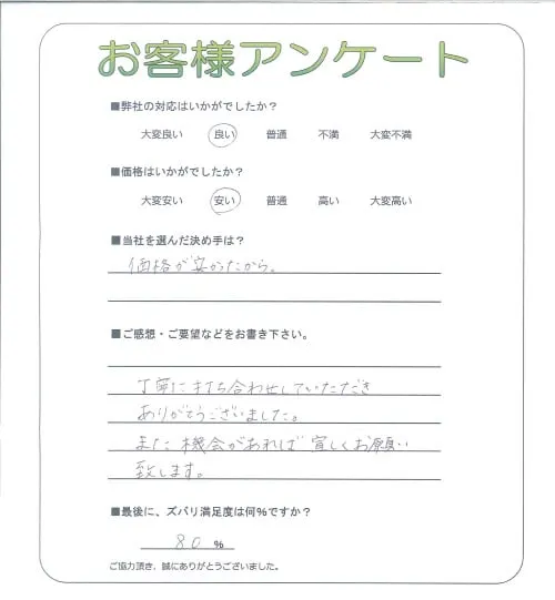 お客様レビュー