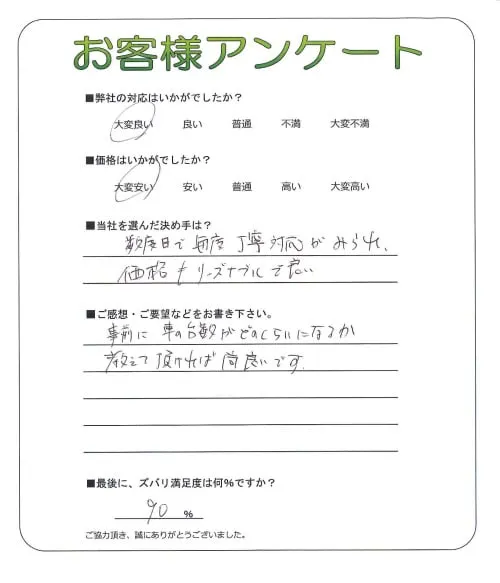 お客様レビュー