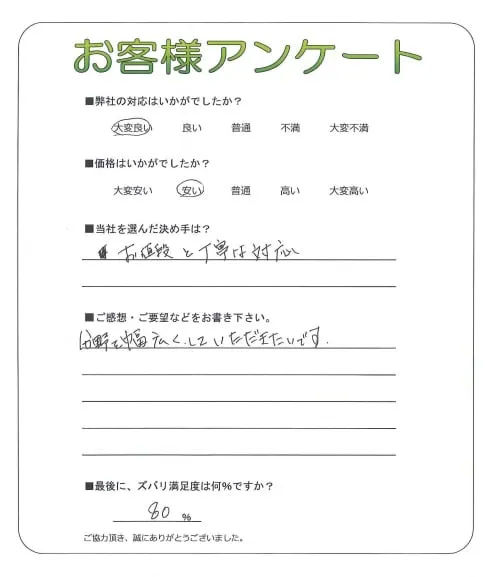 お客様レビュー