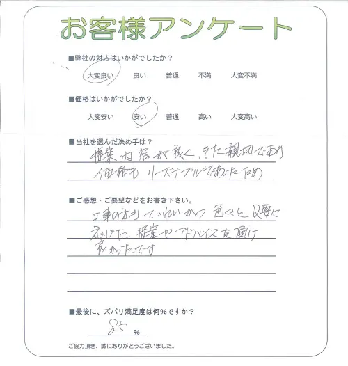 お客様レビュー
