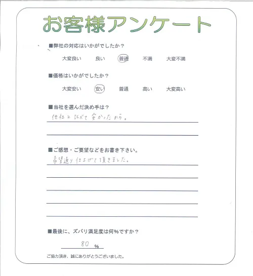 お客様レビュー