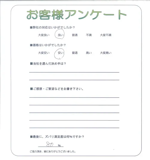 お客様レビュー