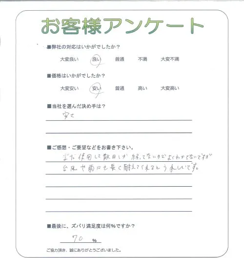 お客様レビュー