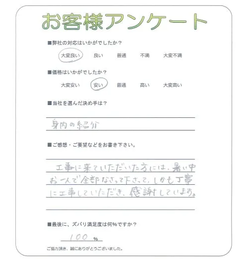 お客様レビュー