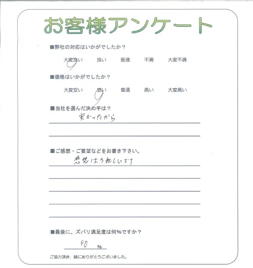 お客様レビュー