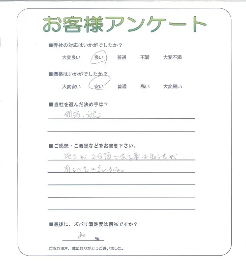 お客様レビュー
