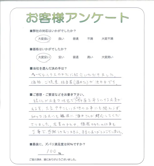 お客様レビュー