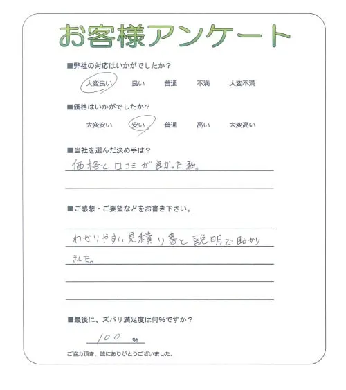 お客様レビュー