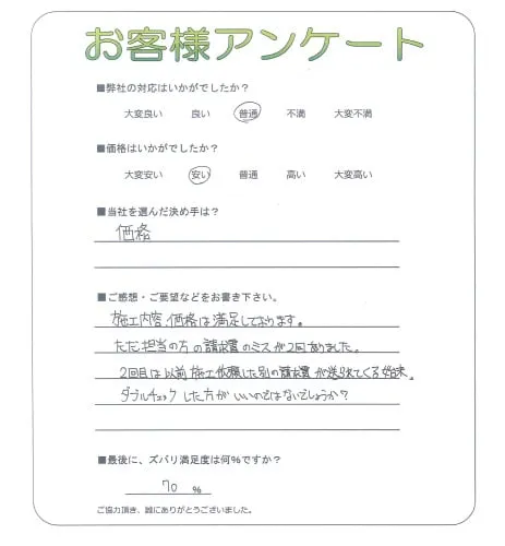 お客様レビュー