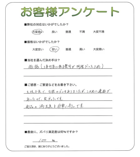 お客様レビュー