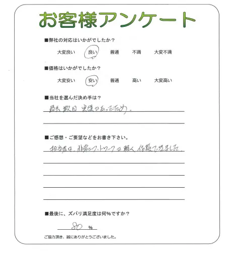 お客様レビュー
