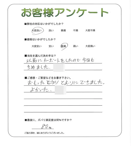 お客様レビュー