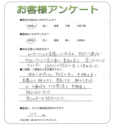 お客様レビュー