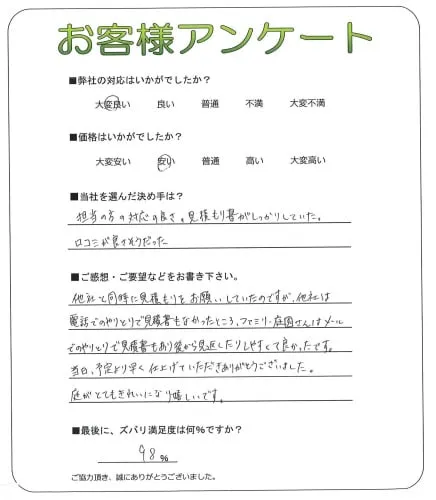 お客様レビュー