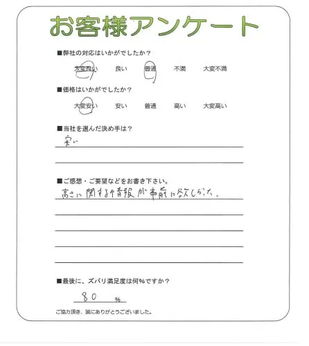 お客様レビュー