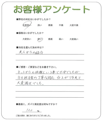 お客様レビュー
