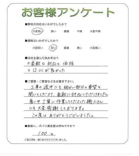 お客様レビュー