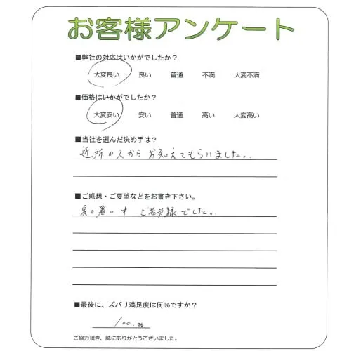 お客様レビュー