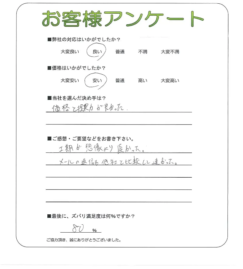 お客様レビュー