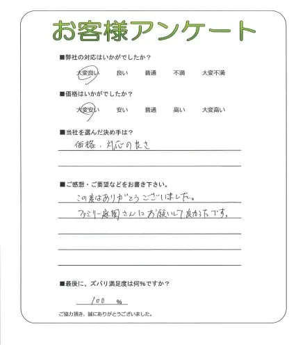 お客様レビュー