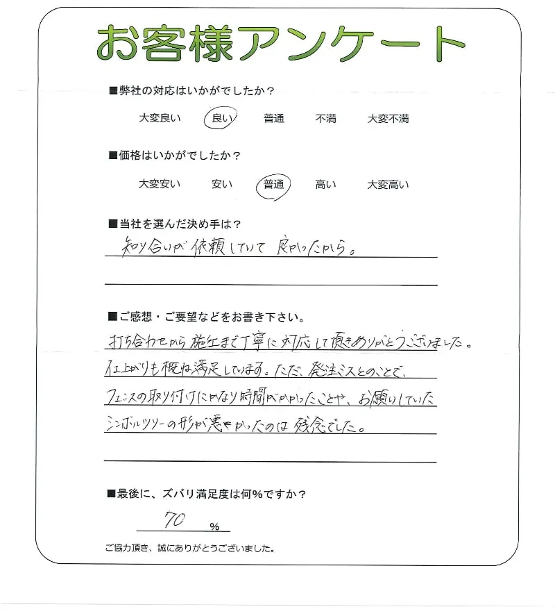 お客様レビュー